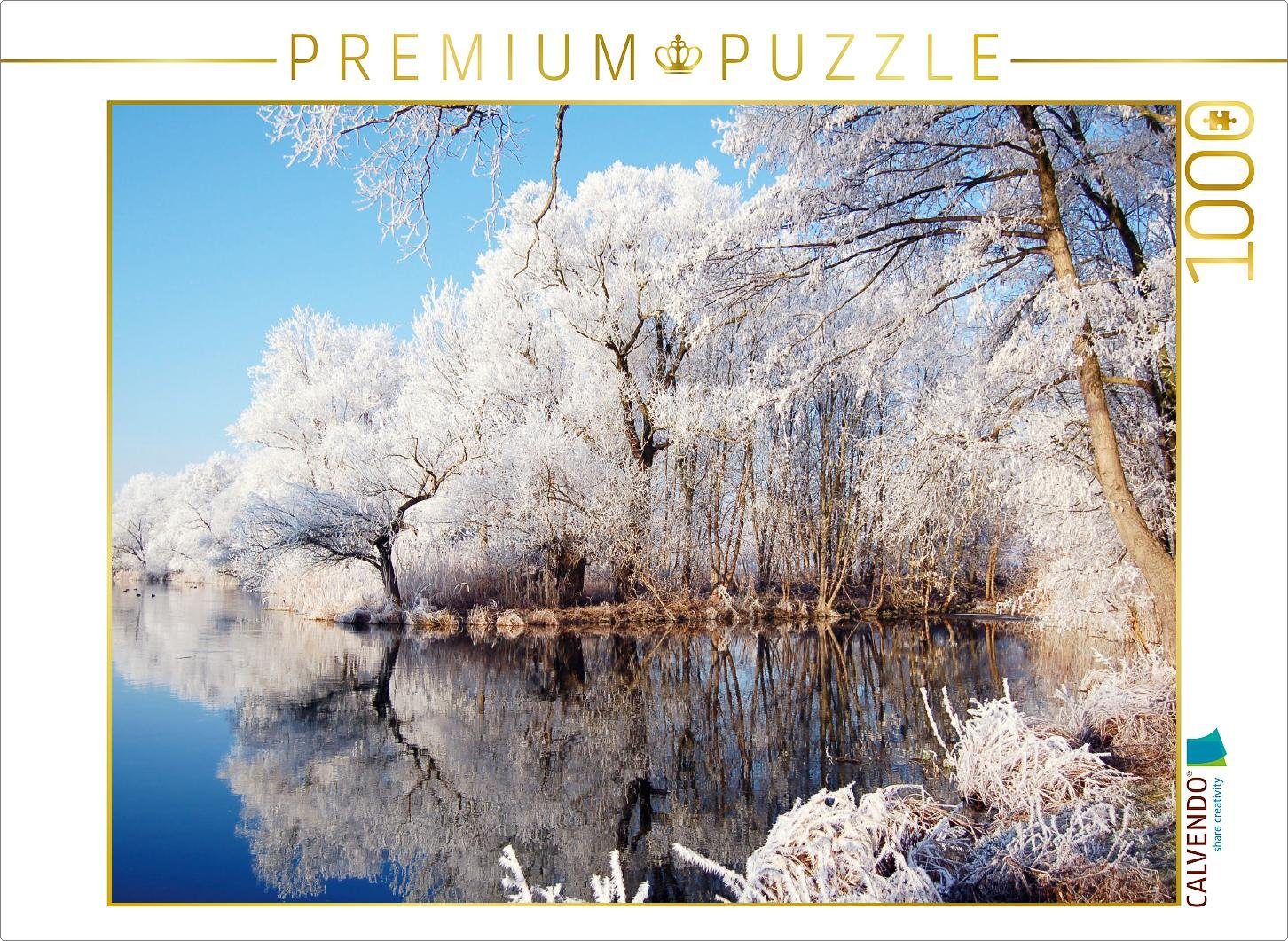 der Teile CALVENDO 1000 Lege-Größe 1000 Frost, von Foto-Puzzle cm 48 Anja CALVENDO Havel Raureif Bild Havelland im Puzzle Puzzleteile Puzzle an x 64