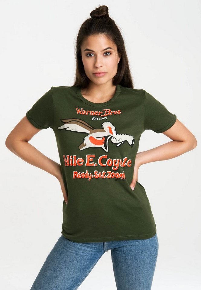 LOGOSHIRT T-Shirt Coyote mit lizenziertem Originaldesign