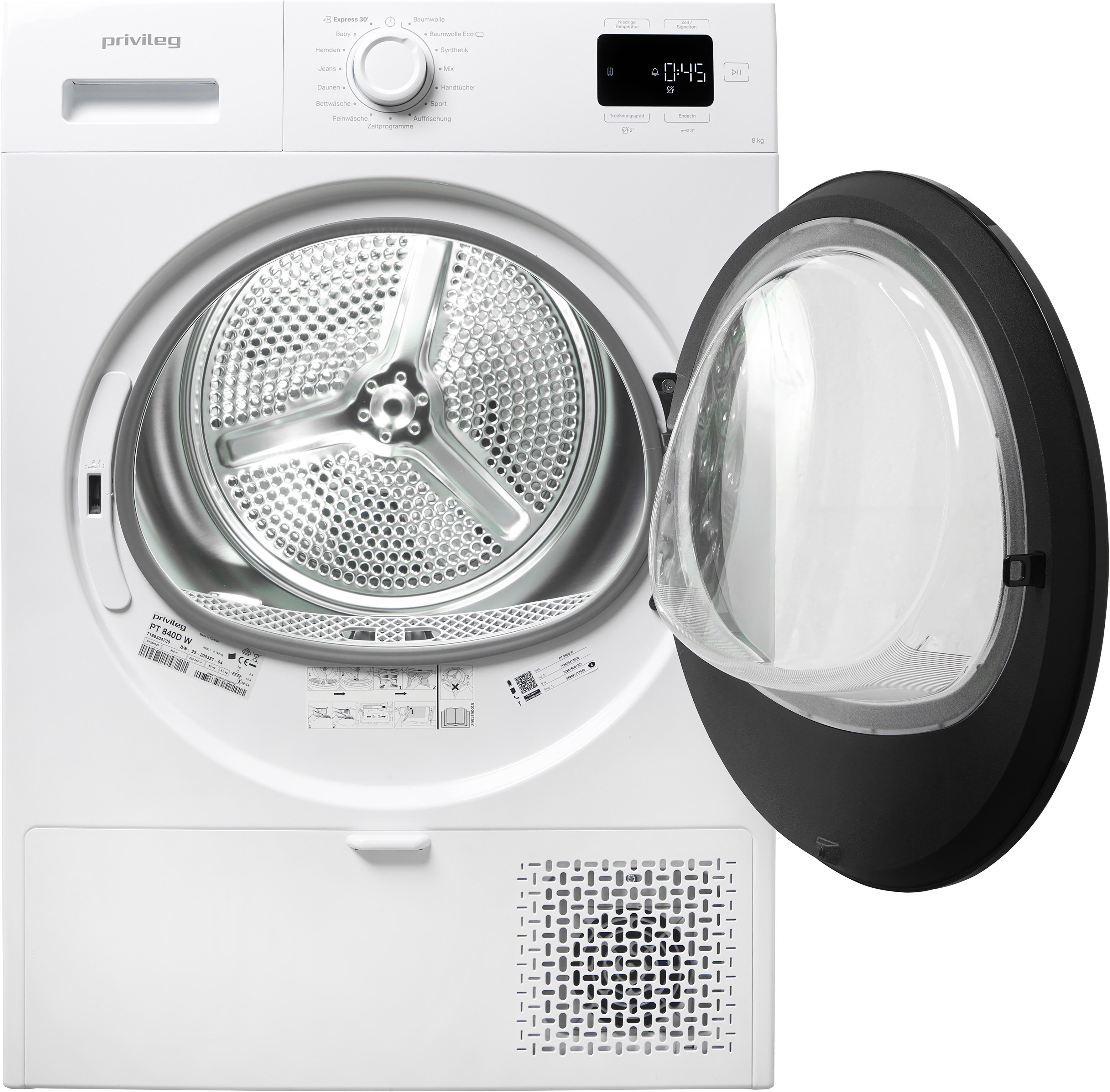 Privileg Wärmepumpentrockner PT 840D W
