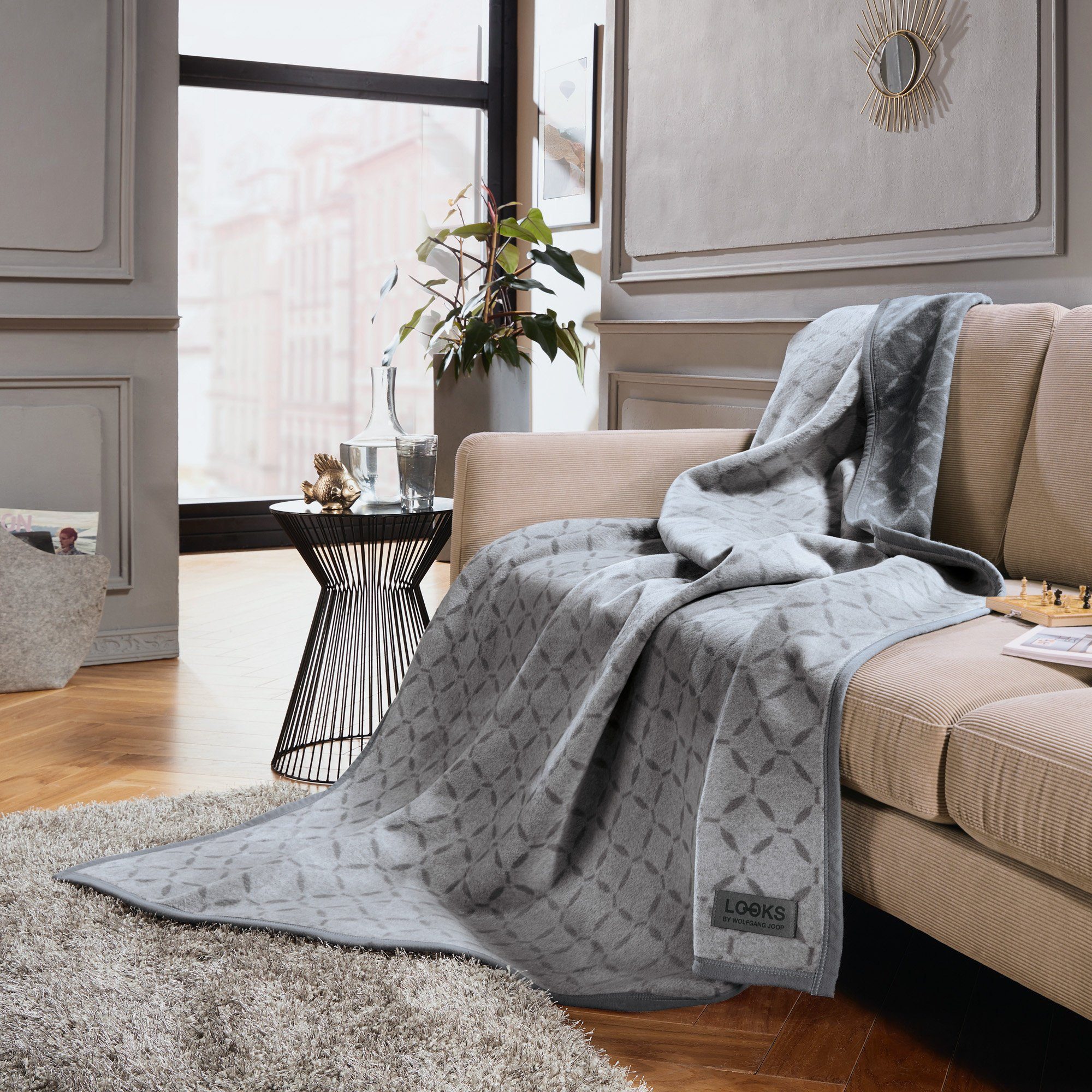 Wohndecke Wohndecke, LOOKS by Wolfgang Joop, Baumwollmischung Grafik günstig online kaufen
