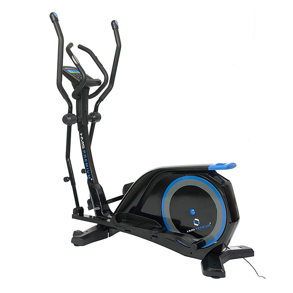 HMS Crosstrainer Heimtrainer Ellipsentrainer Ausdauertrainer (Spar-Set, 1-tlg., 145 x 62 x 155 cm leise), rutschfeste Pedale, verstellbare Handläufe, Bluetooth