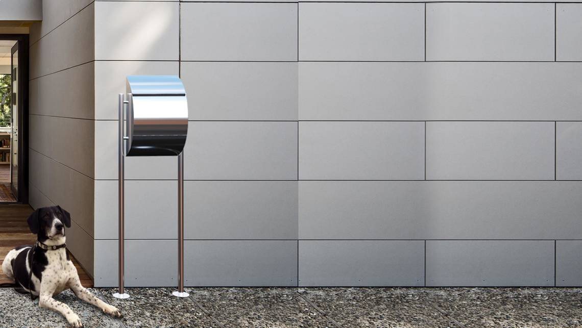 Thumbnail - Bravios Briefkasten Standbriefkasten Jumbo Edelstahl