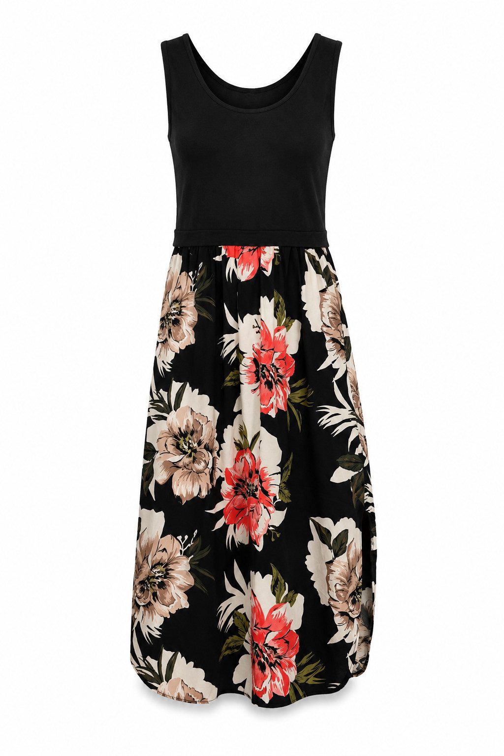 ITALY VIBES Sommerkleid - Kleid mit modischem Print - Maxikleid für Damen - ITALY VIBES ONE SIZE - passend für Größen XS - M