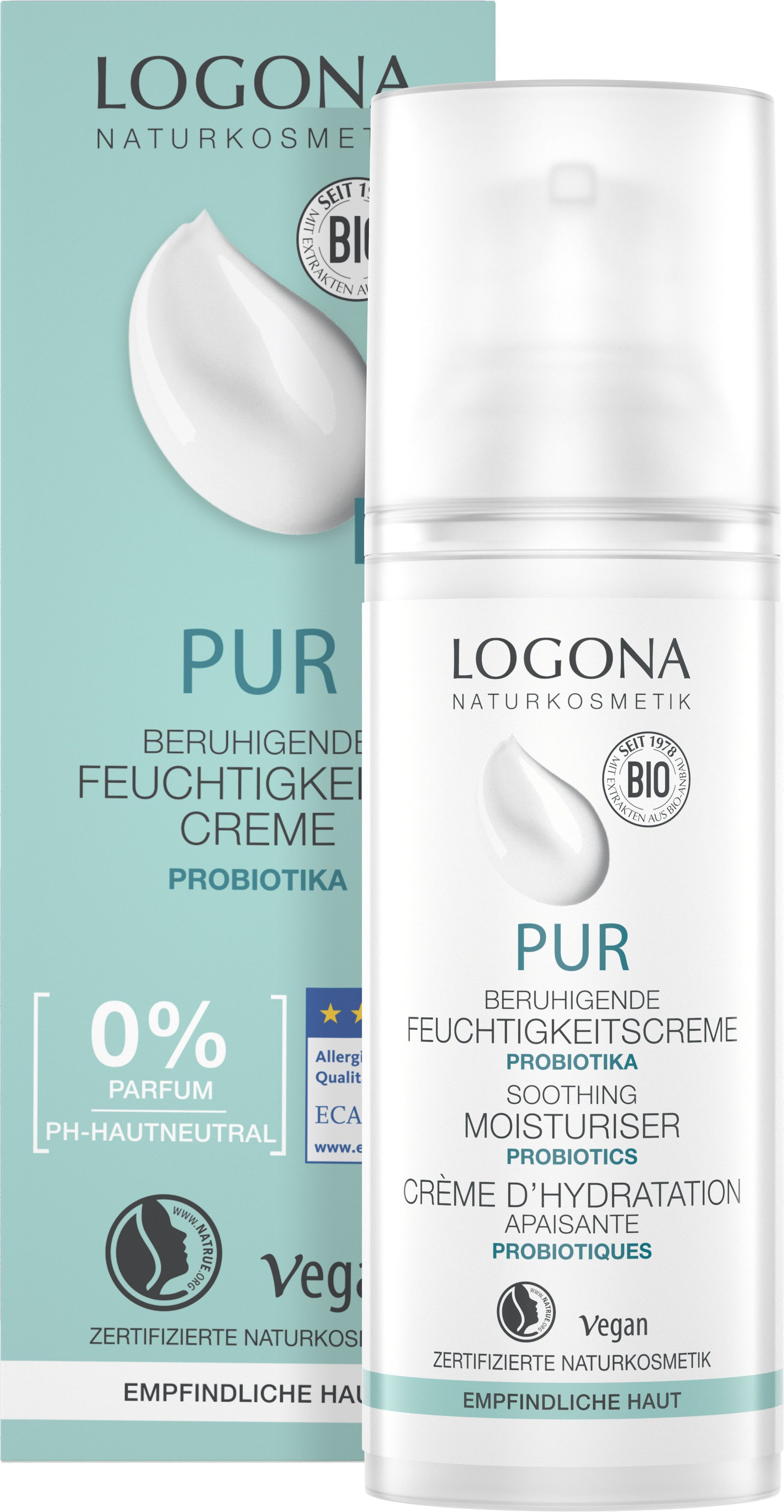 LOGONA Logona Pur Feuchtigkeits-Creme Tagescreme Beruhigende