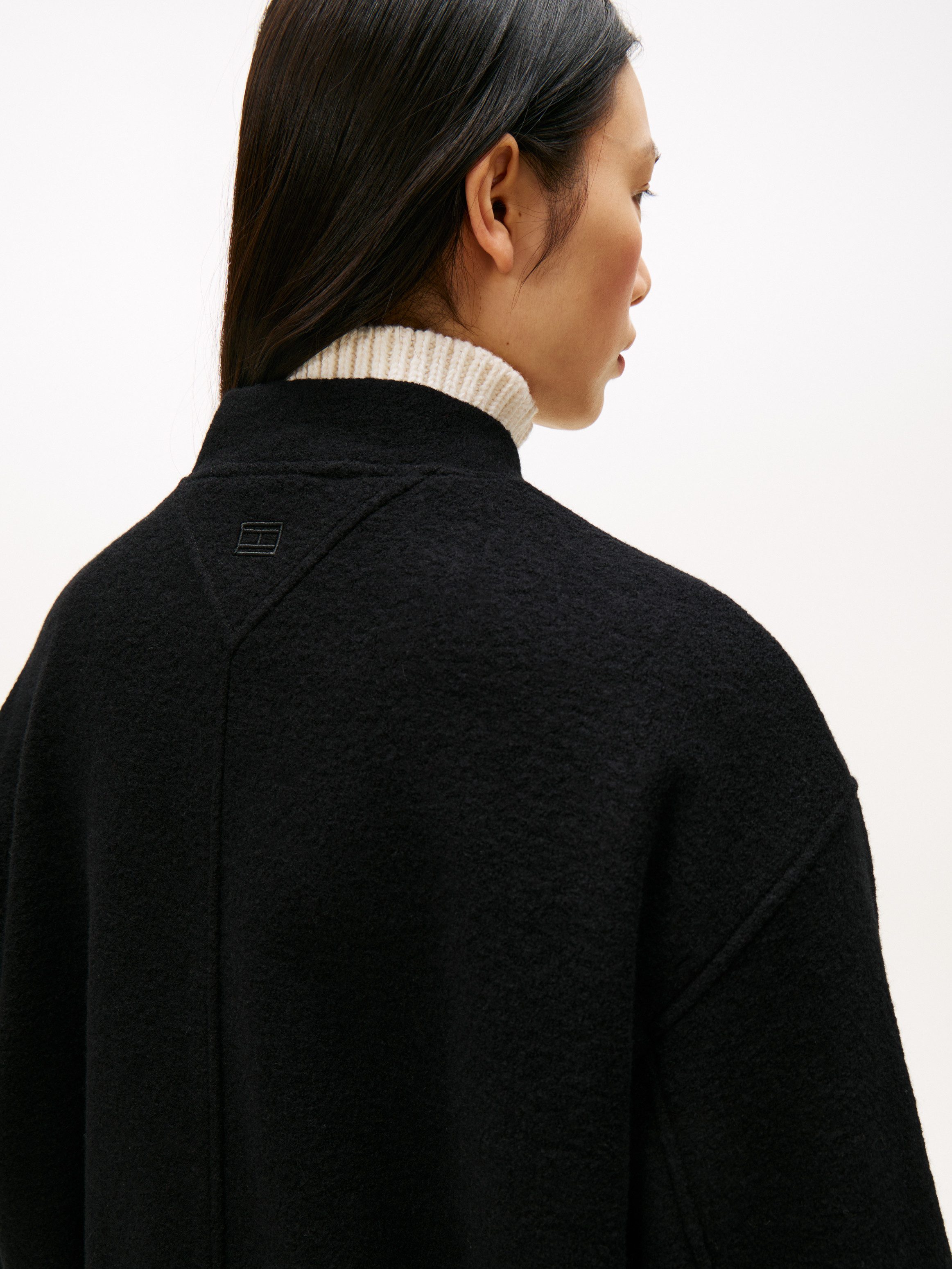 Tommy Hilfiger Bomberjacke WOOL TEXTURE REG BOMBER mit Wolle günstig online kaufen