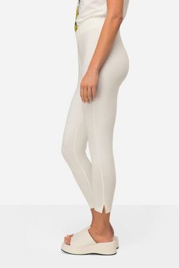 Laurasøn Lederimitathose Leggings Skinny Fit Seitenschlitze Elastikbund