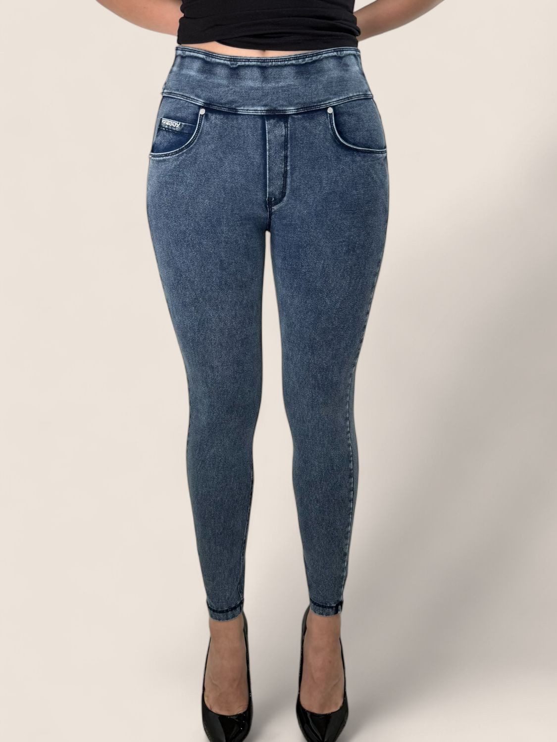 Freddy Jeggings Freddy N.O.W. Superskinny Jersey-Denim Regular Waist 7/8 Lä günstig online kaufen
