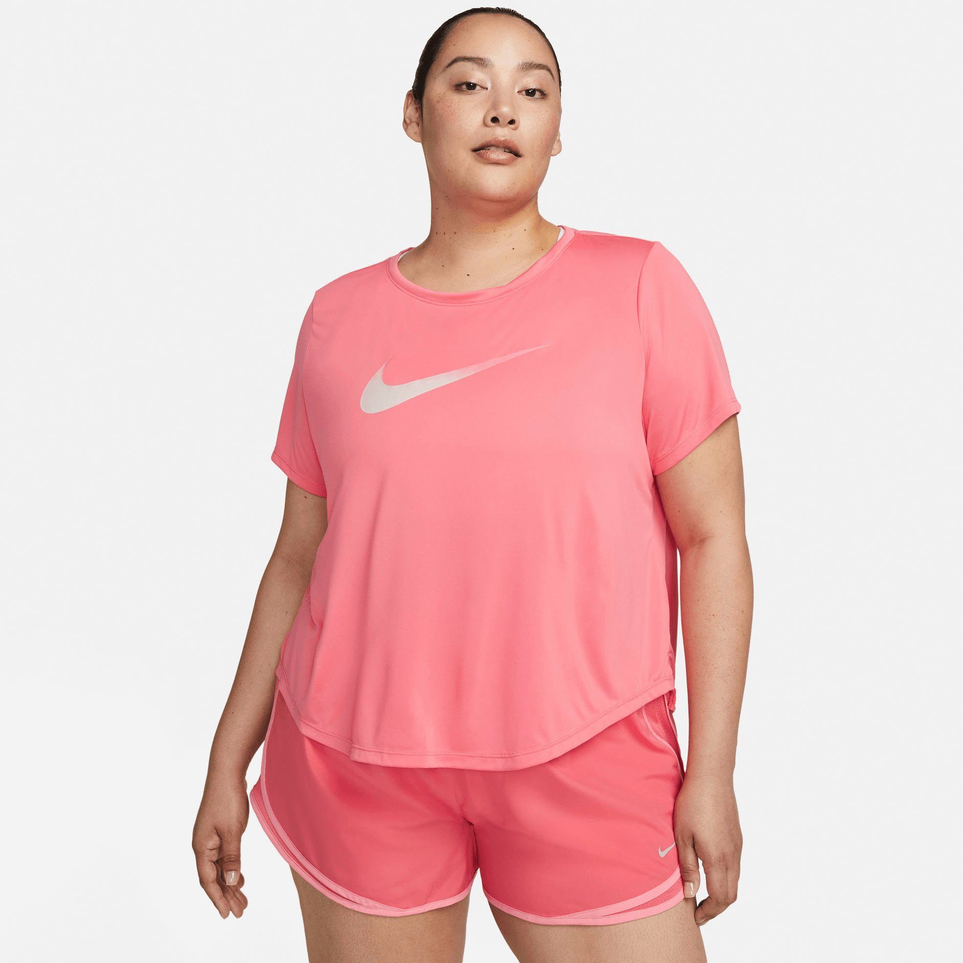 Nike Laufshirt One Dri-FIT Swoosh Women's Short-Sleeved Top (Plus)