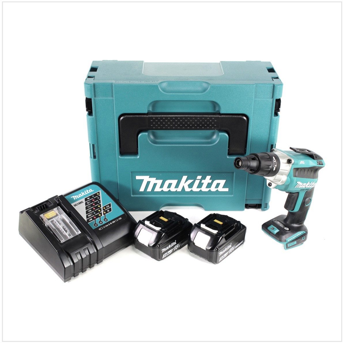 Makita Akku-Magazinschrauber DFS 251 RFJ 18 V Li-Ion Trockenbauschrauber Br günstig online kaufen