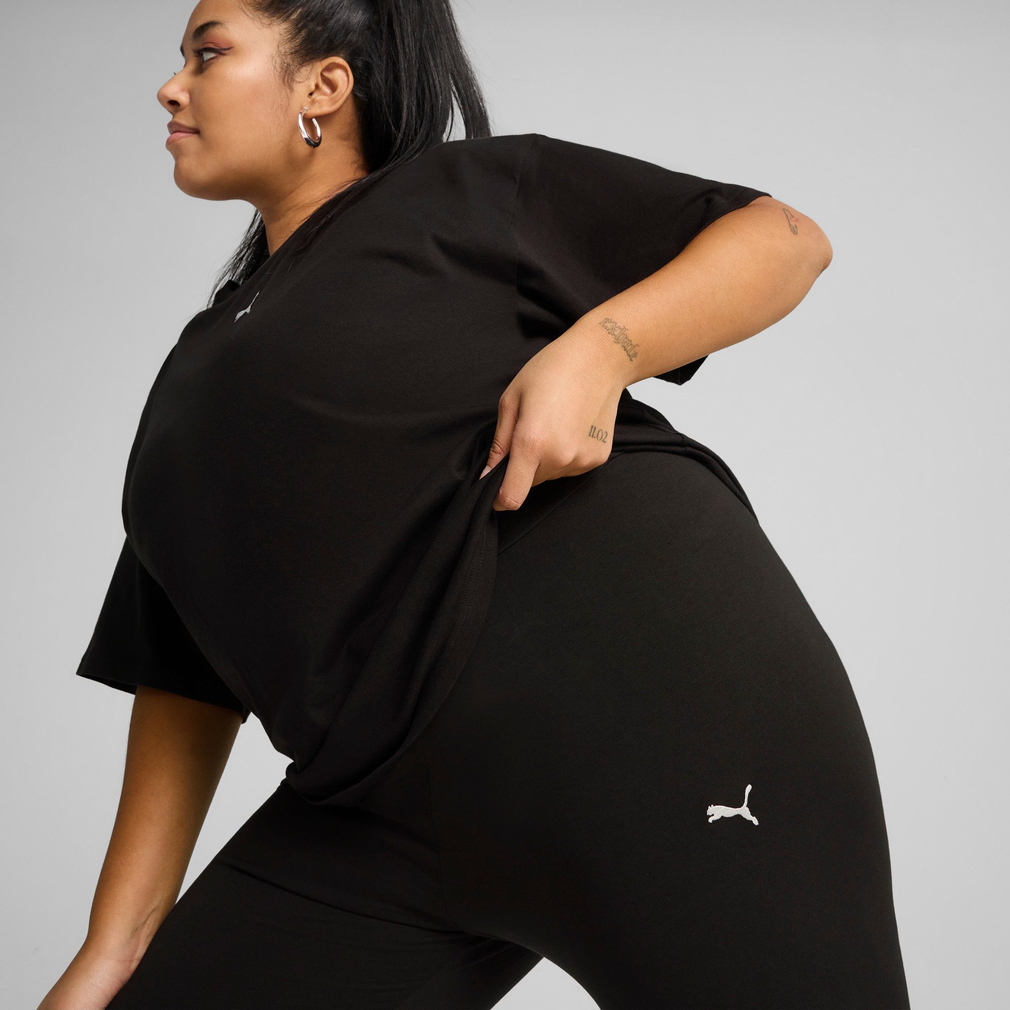 PUMA Leggings ESS HIGH-WAIST LEGGINGS pflegeleicht, schmale Passform, mit hochgeschnittenem Bund