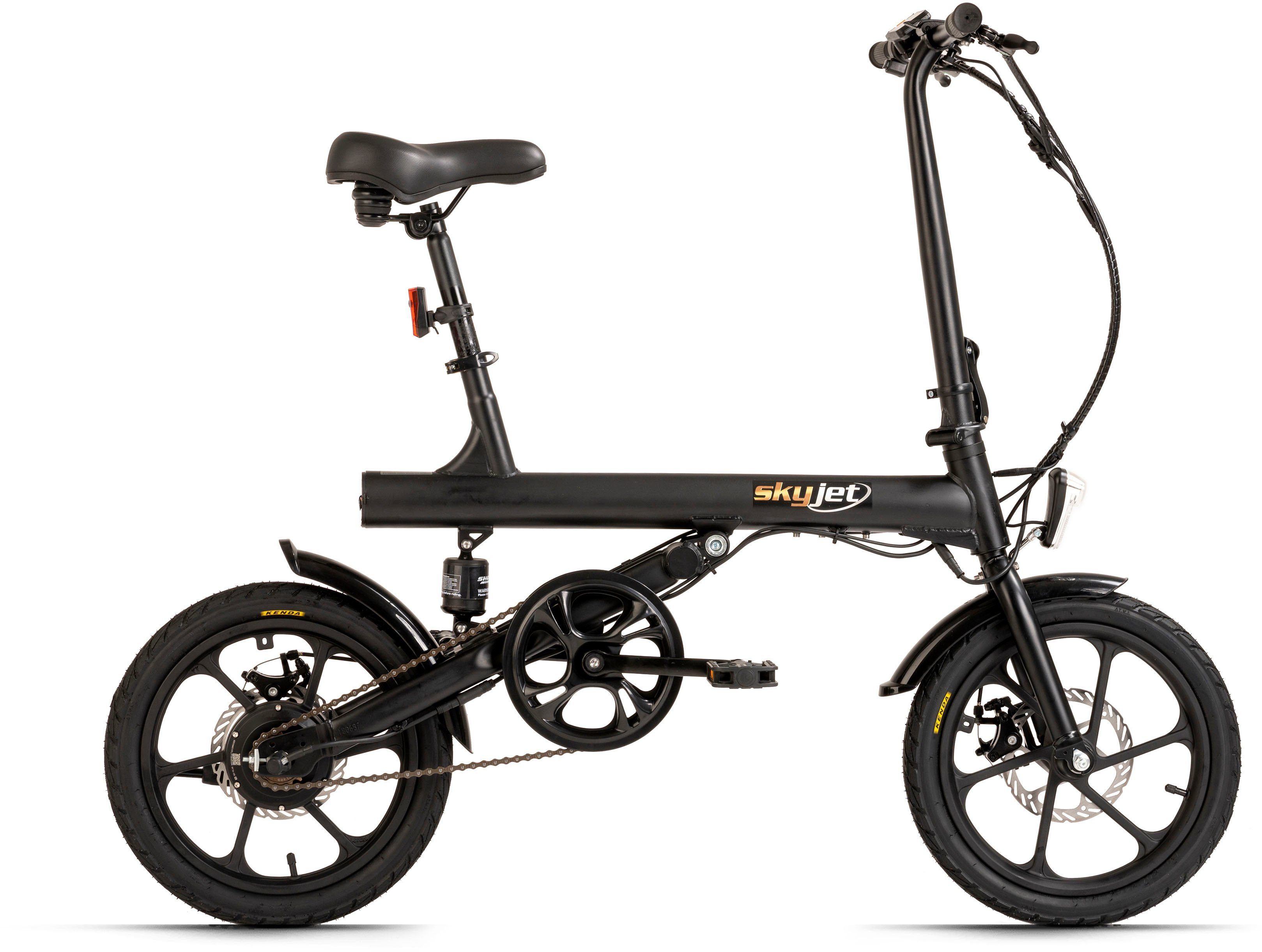 skyjet E-Bike Klapprad 1S, 1 Gang, Heckmotor, 270 Wh, Pedelec, Elektrofahrrad für Damen u. Herren