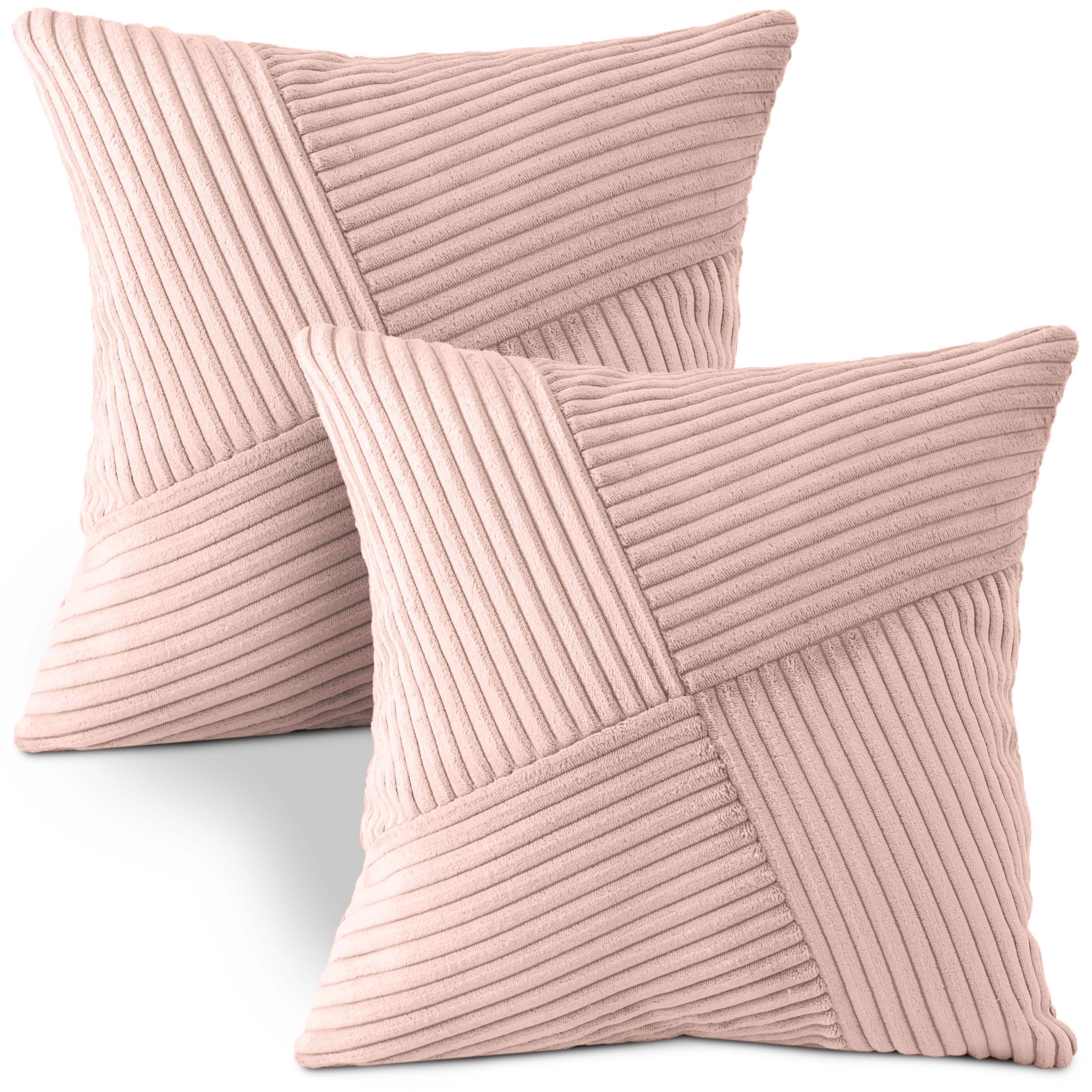Amilian Dekokissen mit Füllung und Kissenbezug - 2er Set - Zierkissen, Sofakissen, Kissen, (2 Stück), 40x40 cm, Kuschelkissen, Kopfkissen mit Kissenfüllung