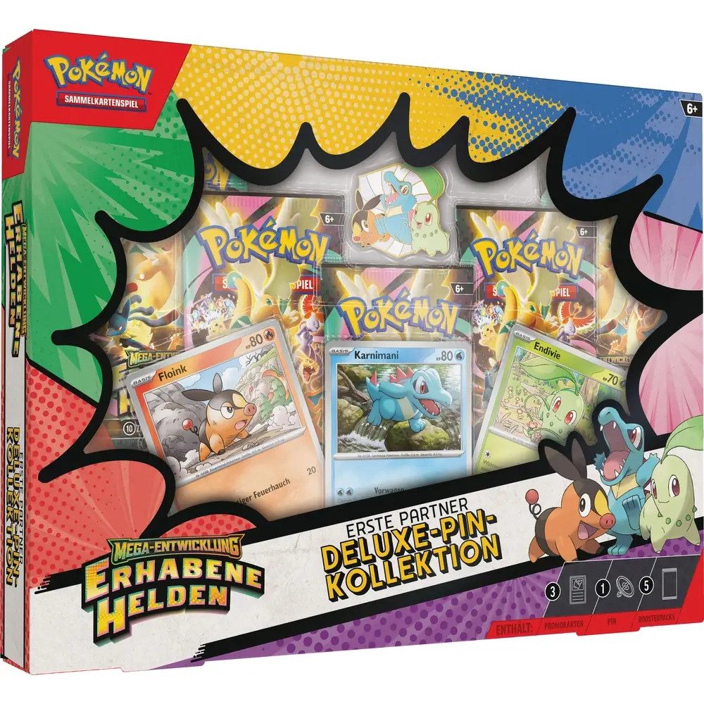 Amigo Spiel + Freizeit GmbH Sammelkarte Pokémon-Sammelkartenspiel: Deluxe-Pin-Kollektion Mega-Entwicklung - Er