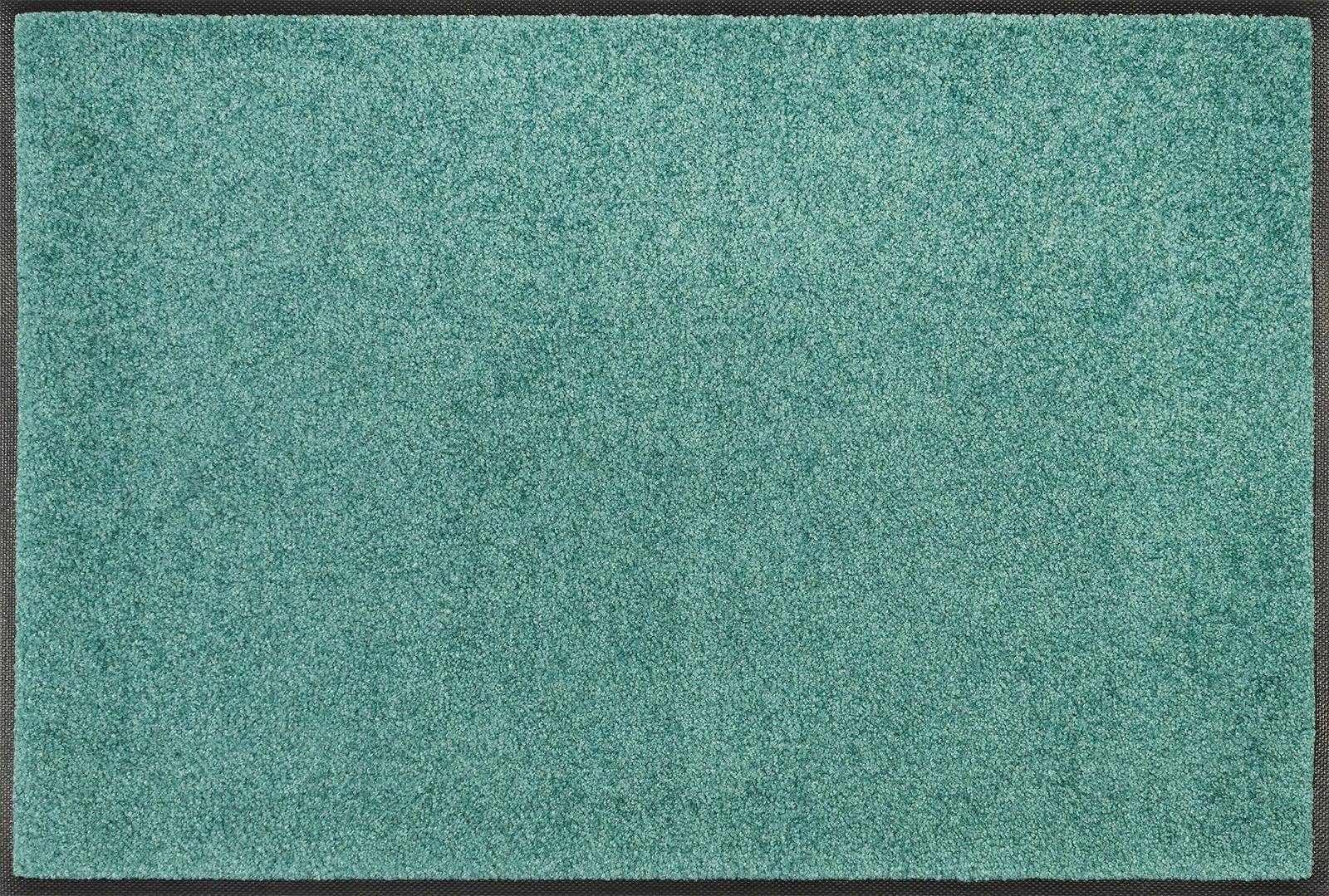 Fußmatte Trend Uni, wash+dry by Kleen-Tex, rechteckig, Höhe: 7 mm, Schmutzfangmatte, rutschhemmend, In- und Outdoor geeignet, waschbar grün