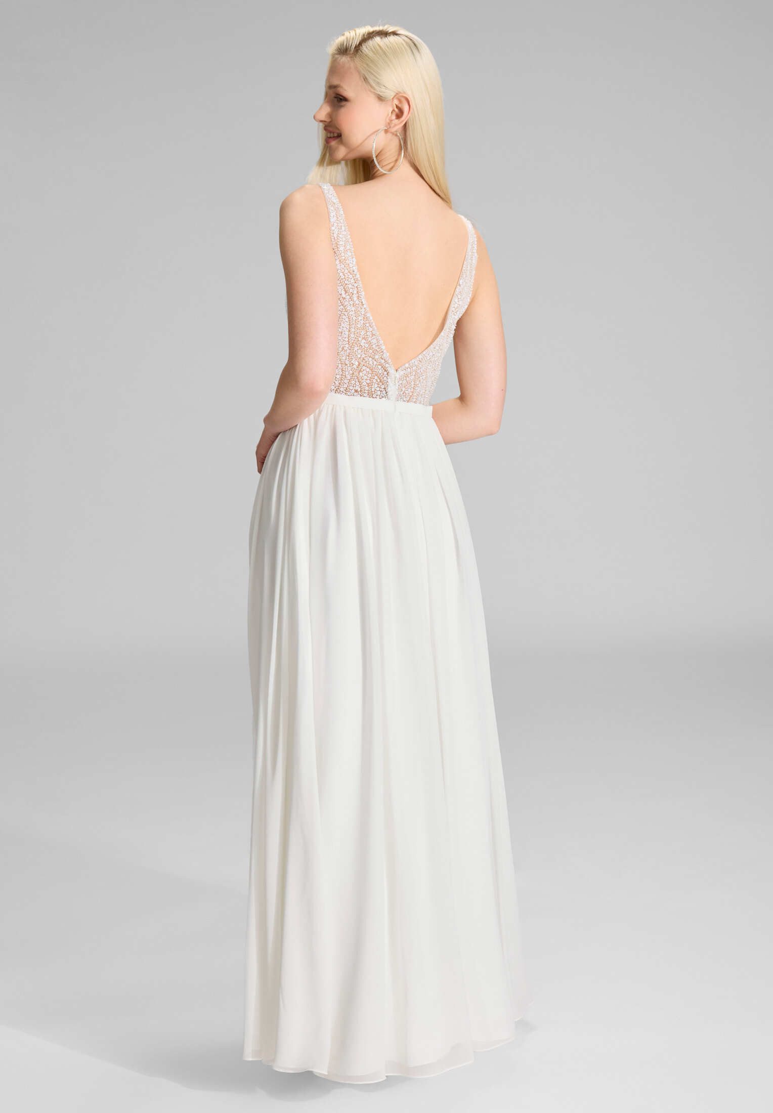 Hey Kyla Abendkleid - Abendkleid mit Chiffonrock und Stickerei Taillierter günstig online kaufen