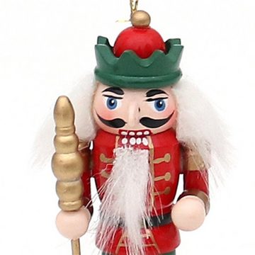 SIGRO Weihnachtsfigur Holz Nussknacker 3er Set zum Aufhängen (Set, 3 St., 3 Nussknacker)