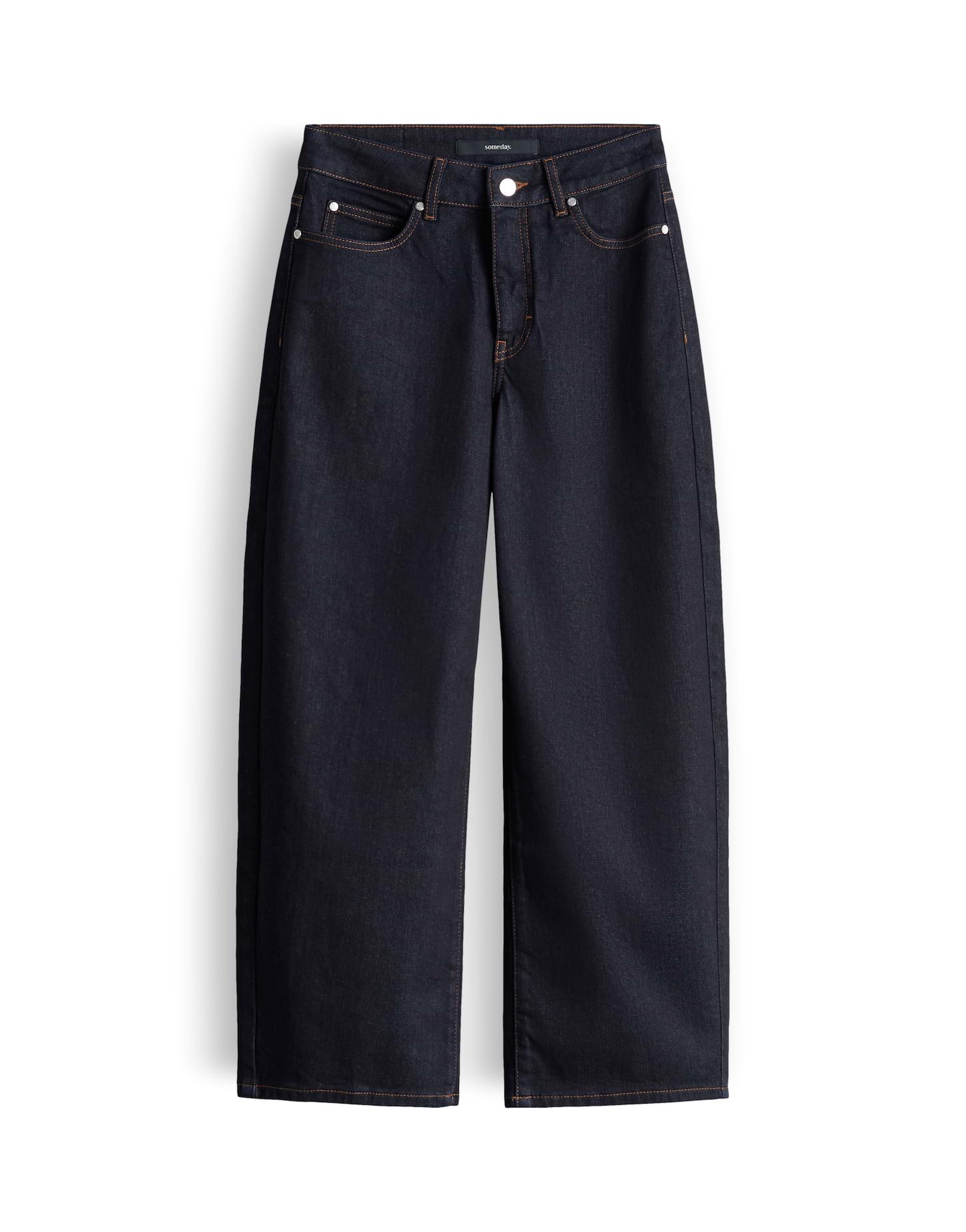 someday Relax-fit-Jeans CORAH CURVED Jeans aus BCI Cotton Mix Mid Rise Elastische Qualität für hohen Tragekomfort