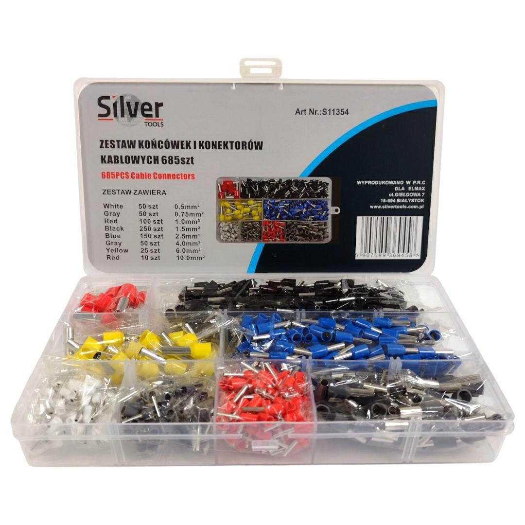 Silver Kabelverbinder-Sortiment SILBERNE STECKER UND KABELANSCHLÜSSE 685el