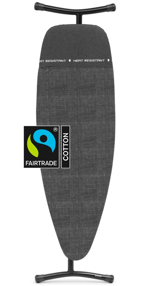 Brabantia Bügelbrett Bügeltisch D, 135 x 45 cm, hitzebeständige Parkzone, Bügelfläche 135x45 cm, Fairtrade-zertifiziert