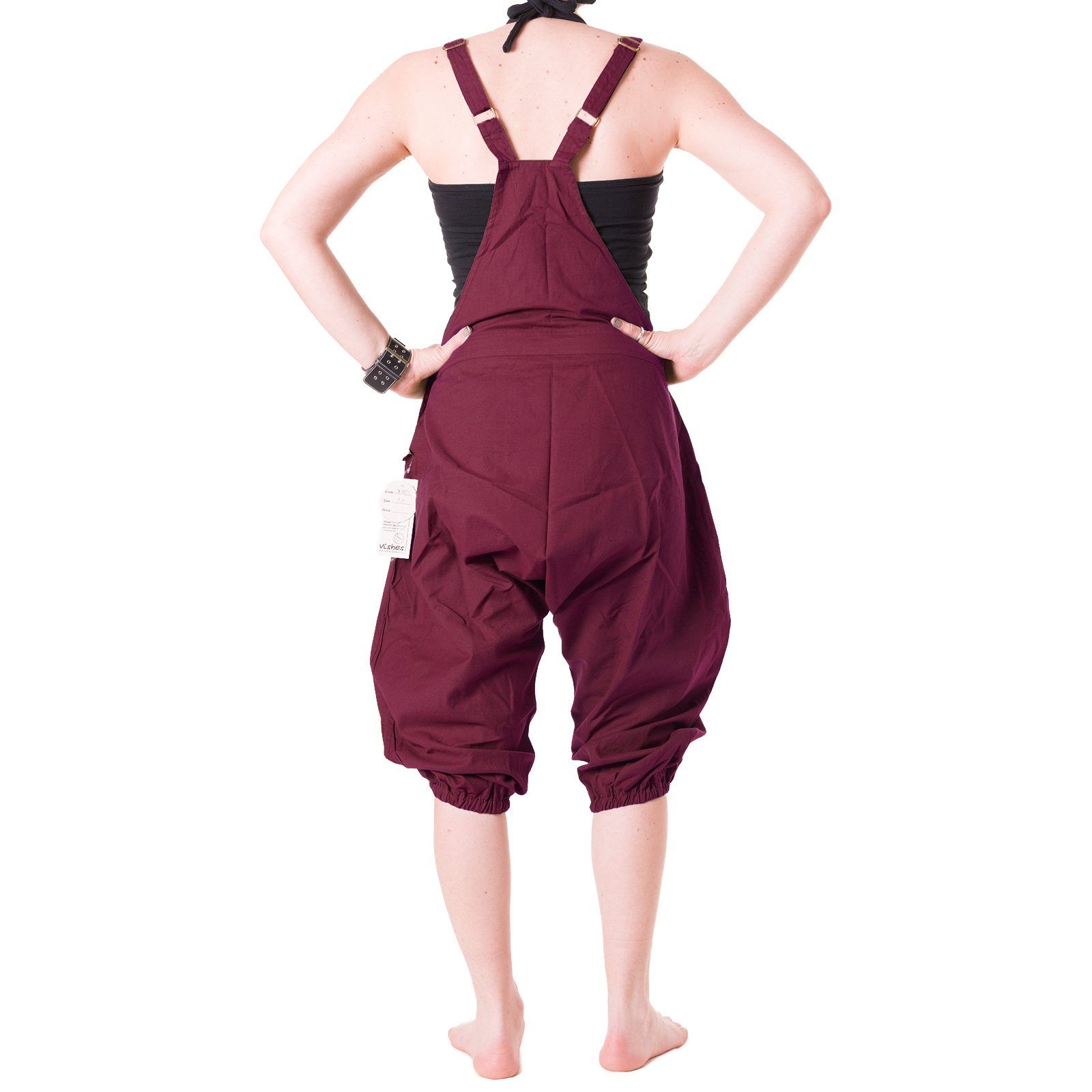 Vishes Latzhose Kurze Harems Latzhose aus günstig online kaufen