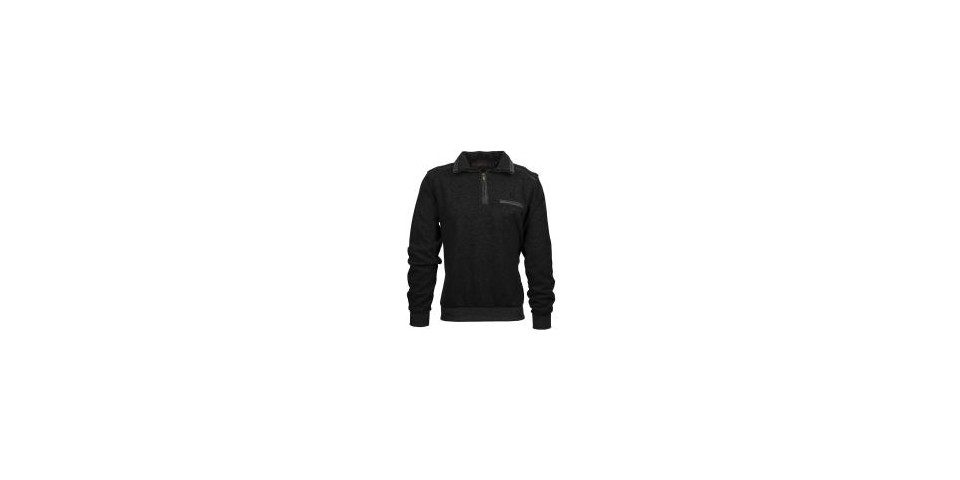 Mode Monte Carlo Sweatshirt Sweat-Shirt Troyer Zip Antrazit