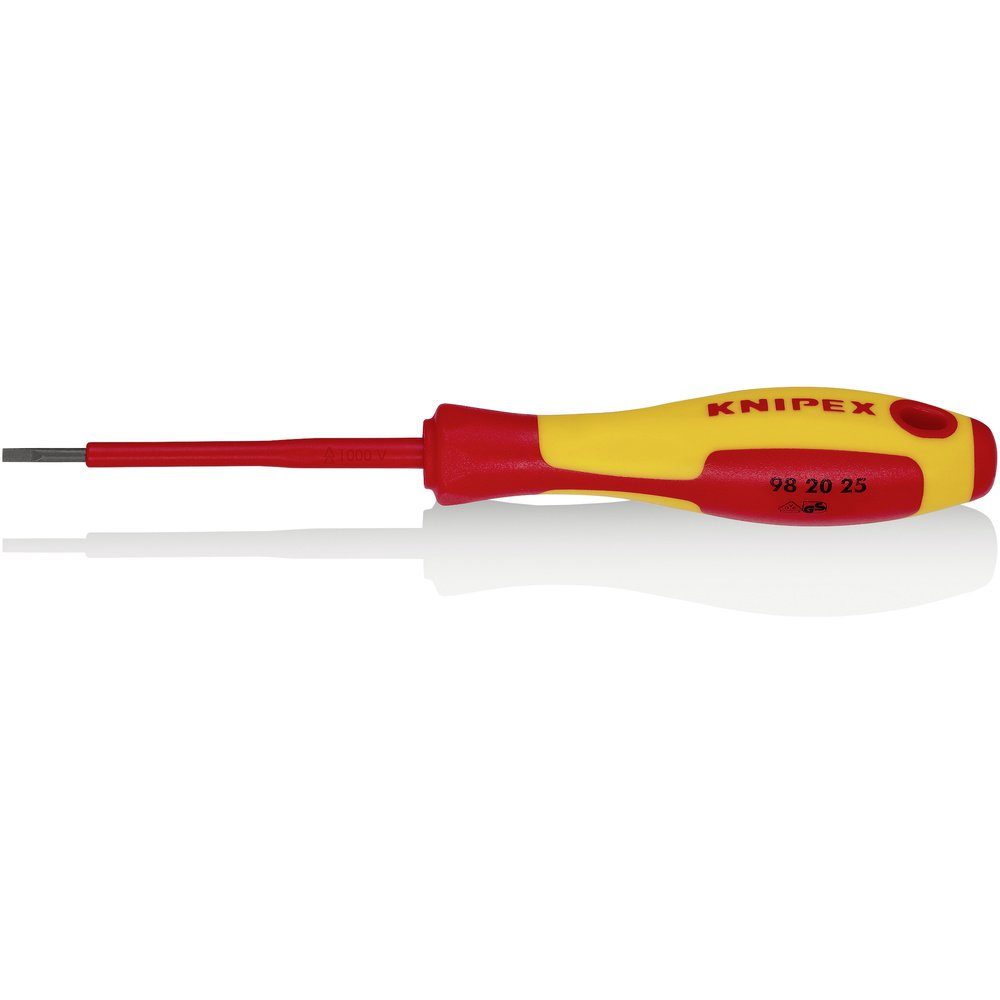 Knipex Schraubendreher Knipex VDE VDE Schlitz-Schraubendreher Klingenbreite: 2.5 mm Klingenlä