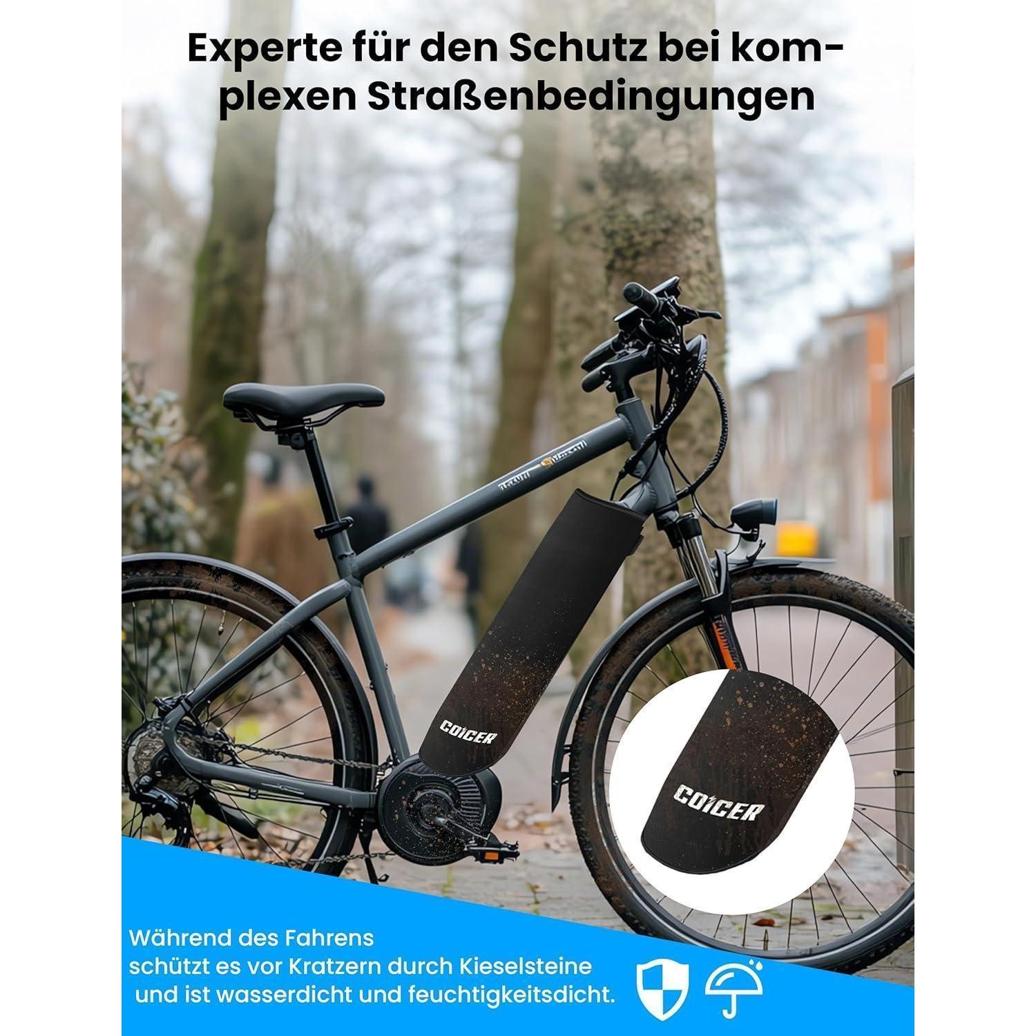 LuxusKollektion Akku-Schutzhülle E-Bike Akku Schutzhülle 28-45cm universale Passform Kälteschutz4472