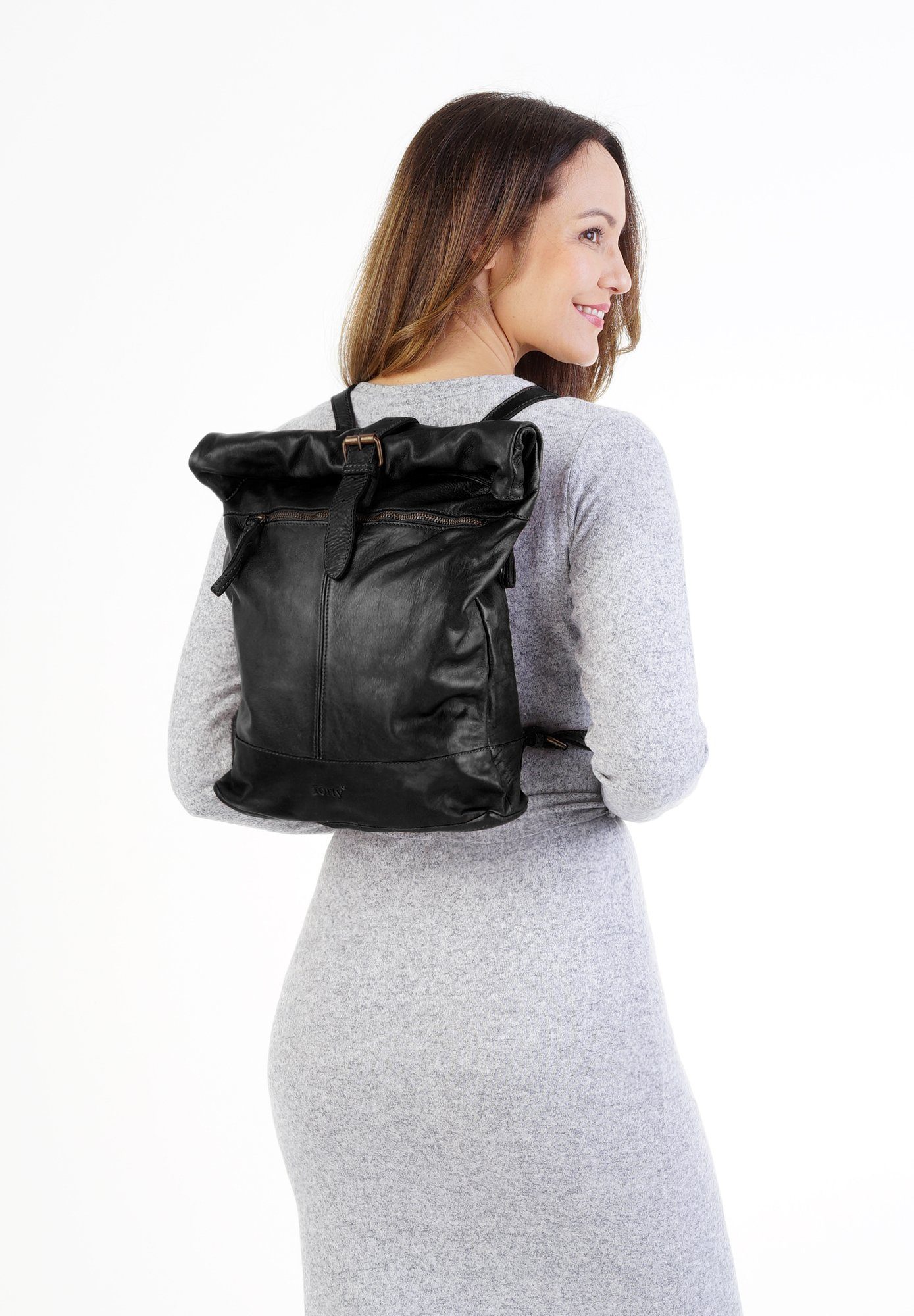 forty° Tagesrucksack, echt Leder, Made in Italy günstig online kaufen