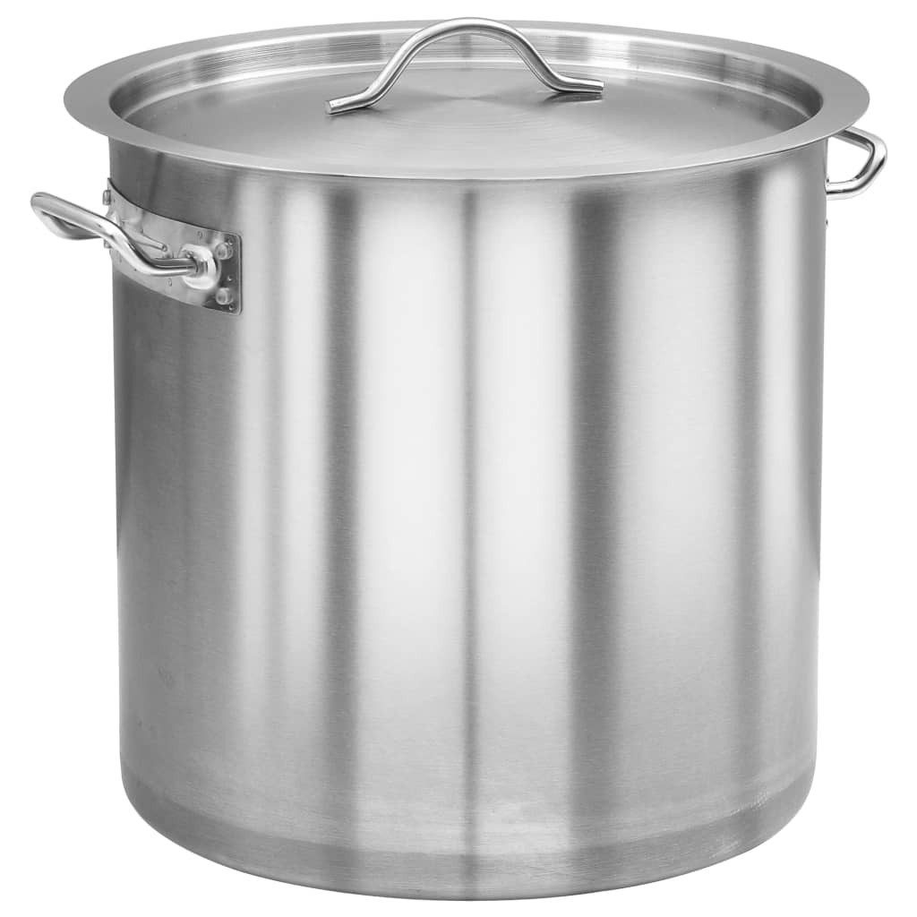 vidaXL Suppentopf Kochtopf 35 L 36x36 cm Edelstahl