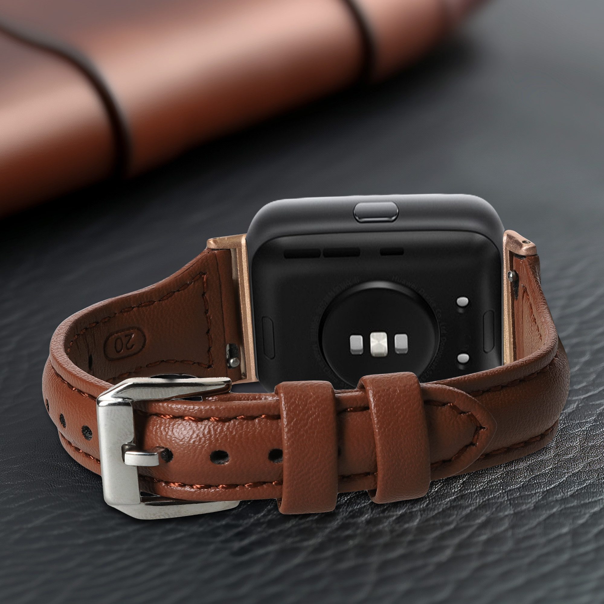 kwmobile kwmobile Echtleder Uhrenarmband für Huawei Watch Fit 2 Armband - Smartwatch, 1-tlg., Leder Armband für Huawei Watch Fit 2