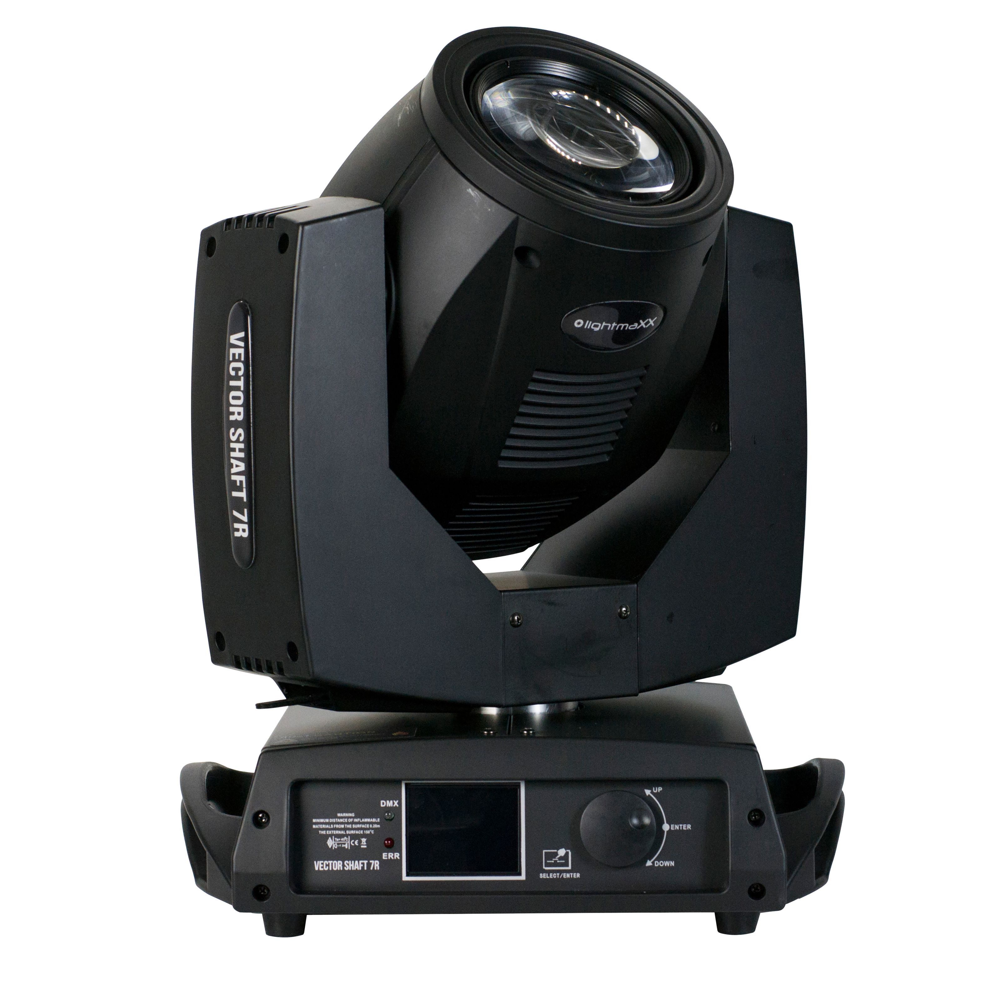 lightmaXX LED Scheinwerfer, VECTOR Shaft 7R 2 Tour Beam Moving Head Set, 230W, Prisma, 8-fach