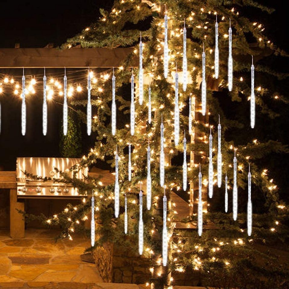 LED Lichternetz Weihnachten Lichterkette Lichtervorhang Weihnachtsleuchte Strip