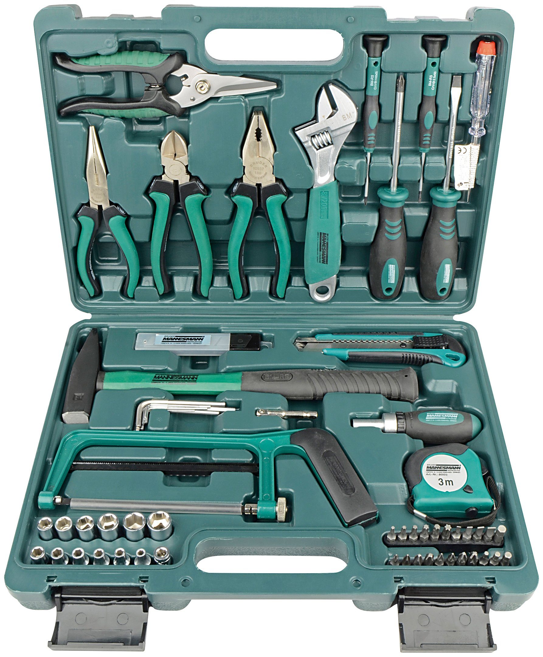 Brüder Mannesmann Werkzeuge Werkzeugset, 74-tlg. | Werkzeug-Sets