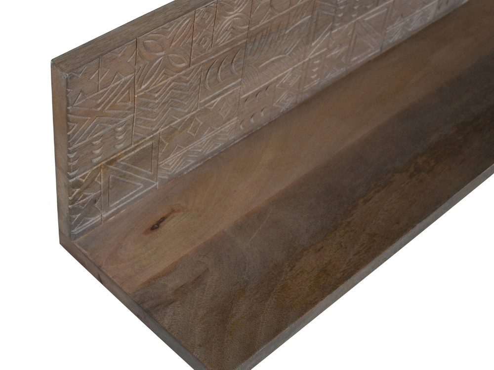 WOLF MÖBEL Ablageregal CARVING Wandpanel 120x25, 120 x 25 x 25, CARVING Wandpanel 120x25