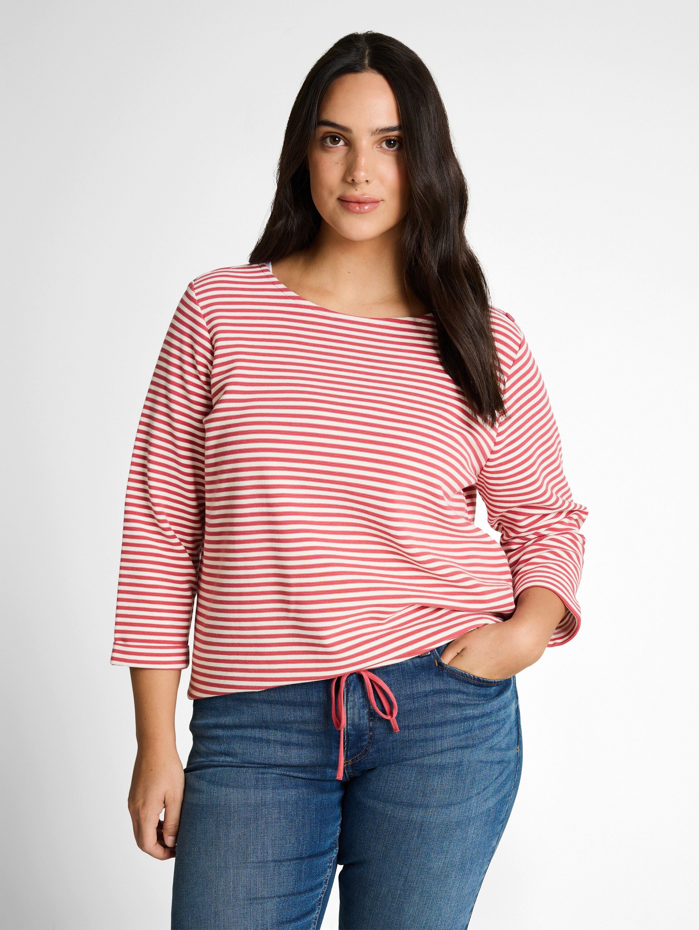 TOM TAILOR PLUS T-Shirt mit Streifen Muster günstig online kaufen
