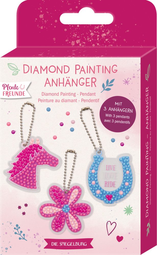 COPPENRATH DIE SPIEGELBURG Taschenanhänger Diamond Painting Anhänger – Pferdefreunde