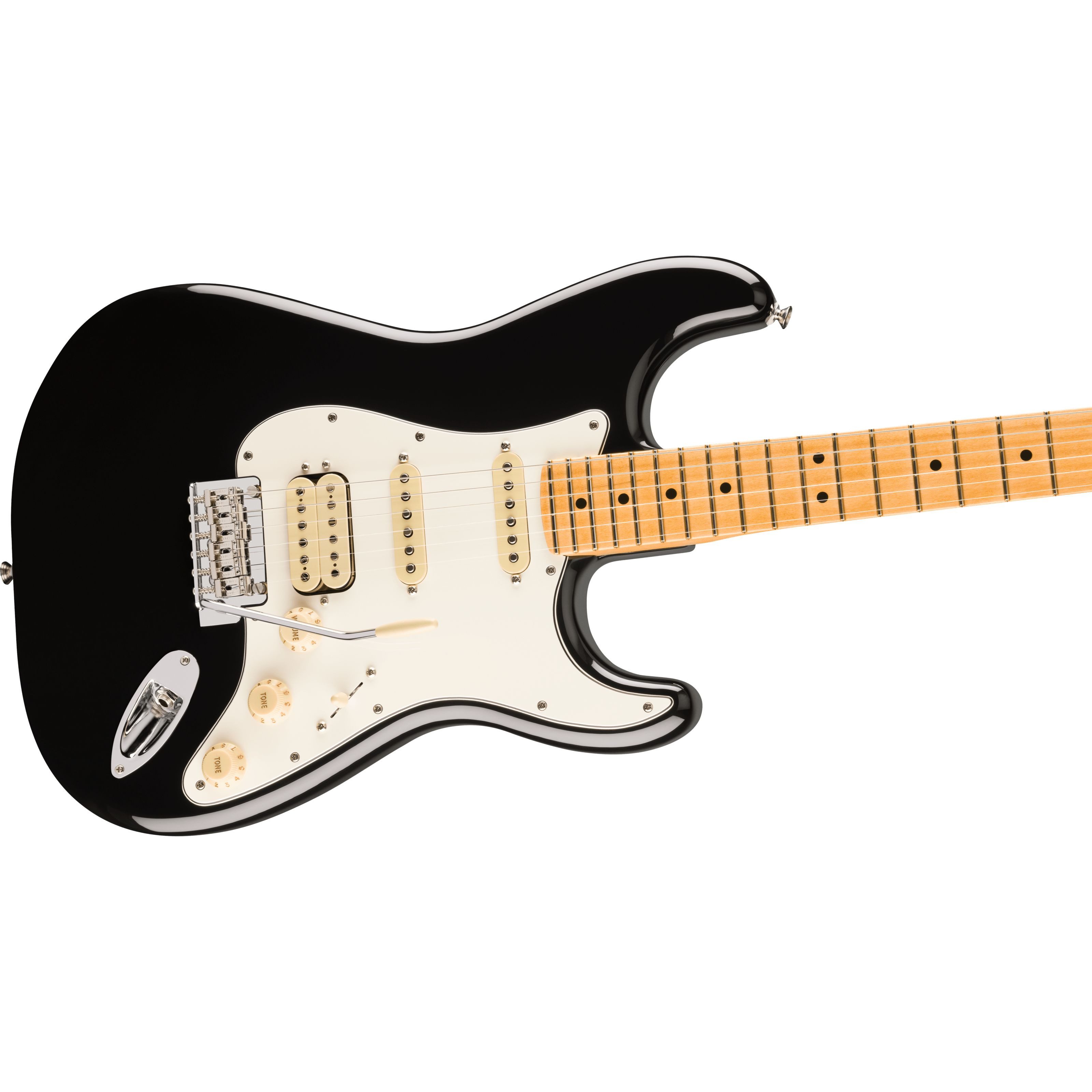 Fender E-Gitarre, E-Gitarren, ST-Modelle, Player II Stratocaster HSS MN Black - E-Gitarre