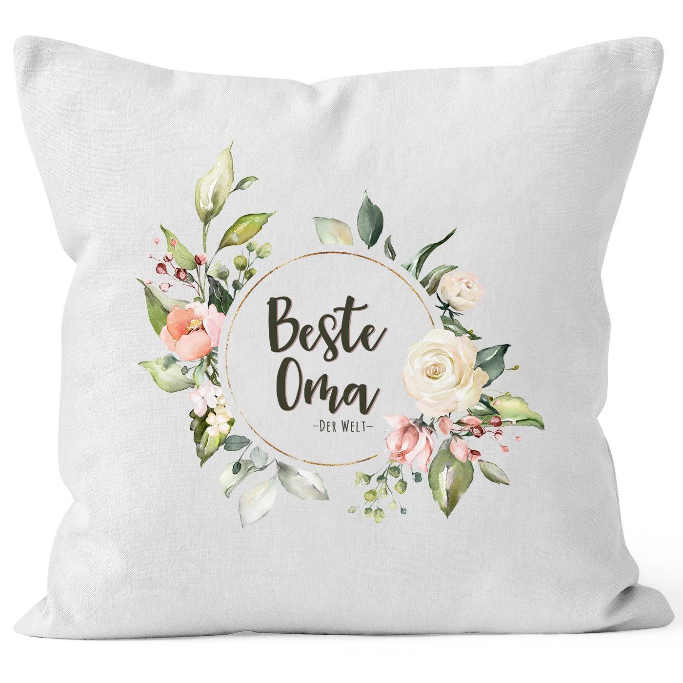 MoonWorks Dekokissen Kissen-Bezug Beste Oma der Welt Watercolor Geschenk Ki günstig online kaufen