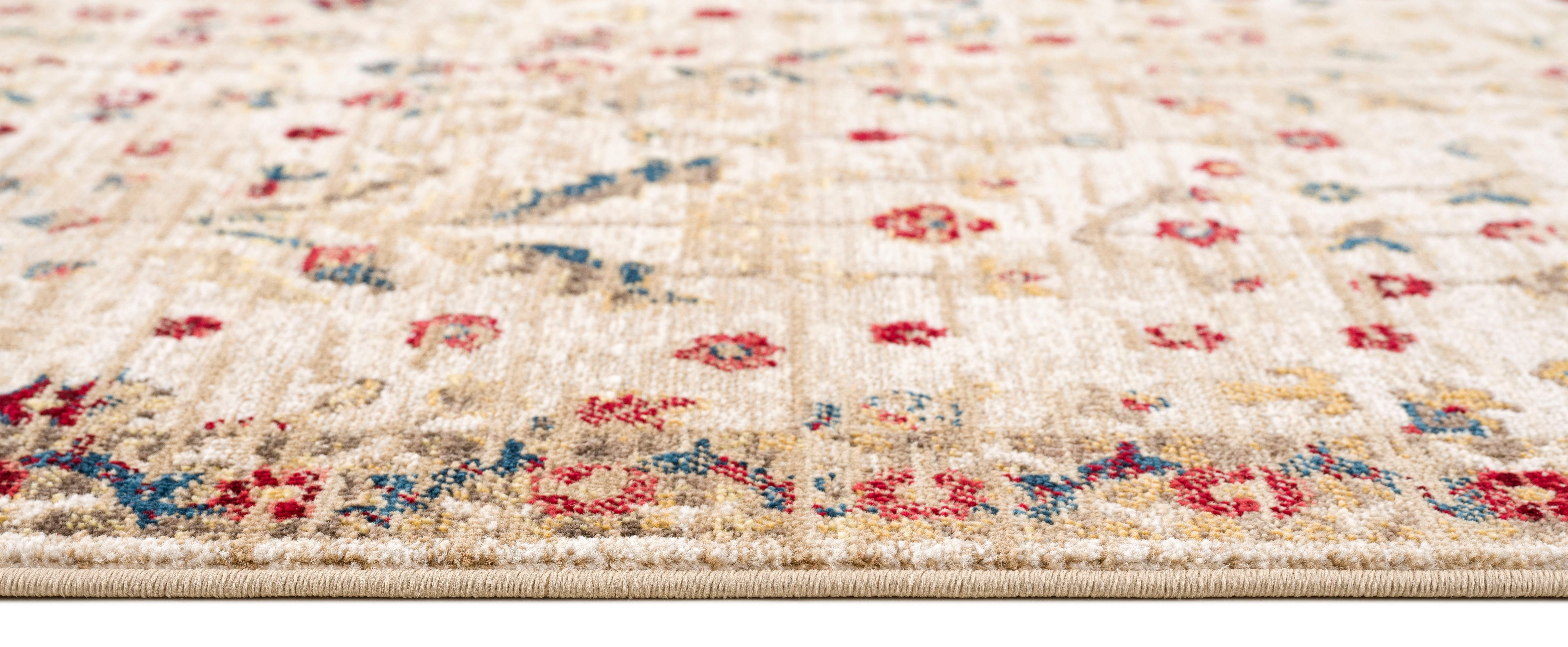 Home Clovis, Teppich rechteckig, 11 affaire, sand mit im mm, Orient-Design, Höhe: Teppich Vintage Bordüre,