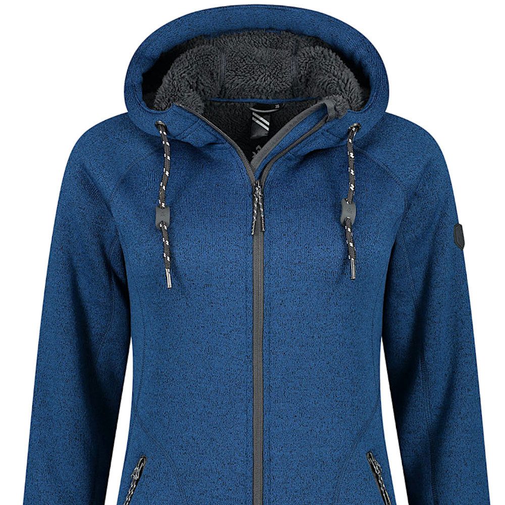 Kjelvik Strickfleecejacke Layla Fleece Jacke mit Kapuze Kuschelig Warm, lei günstig online kaufen