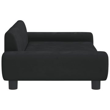 vidaXL Kindersofa Kindersofa Schwarz 100x54x33 cm Samt Kindercouch Kindermöbel Kinderzim