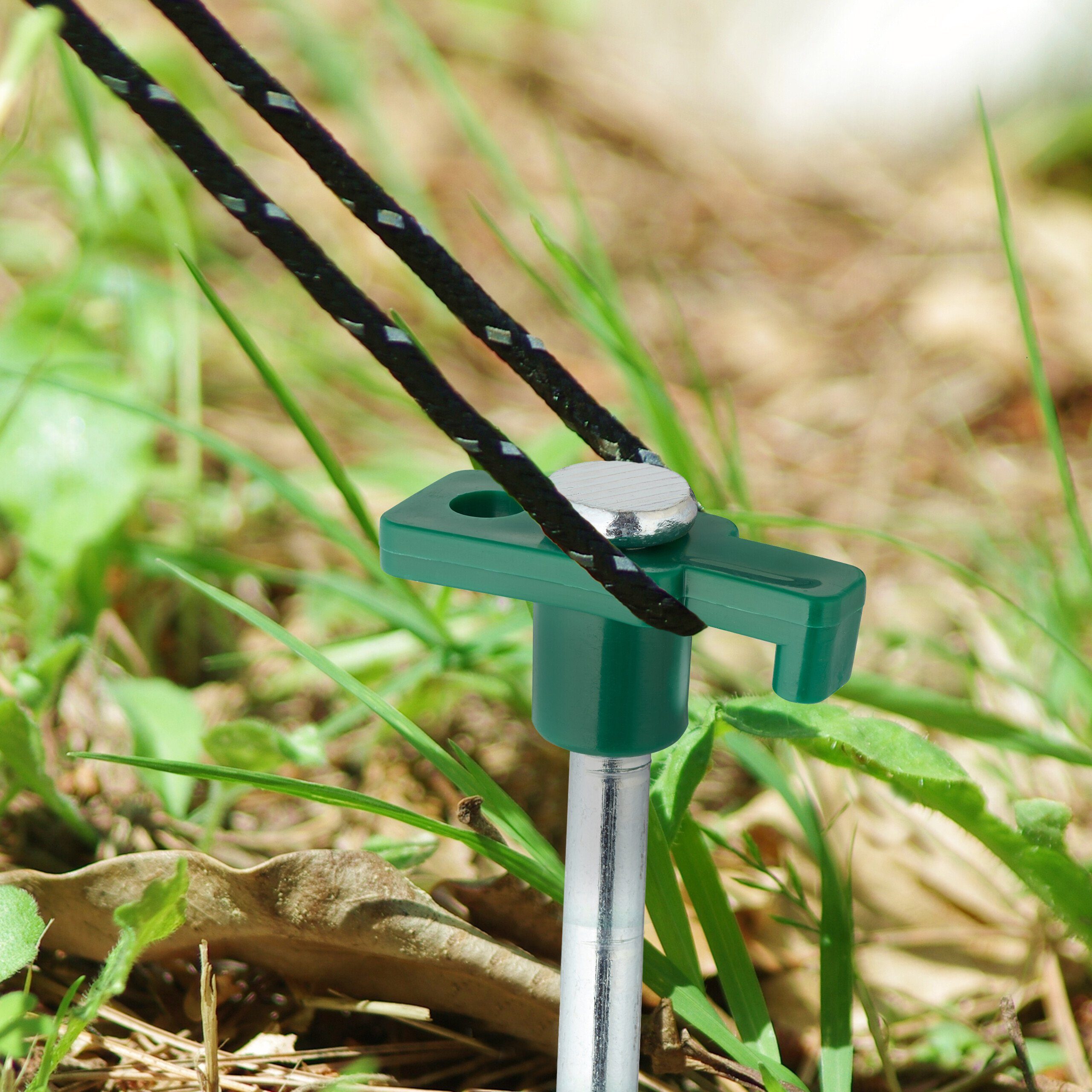 relaxdays Zelthering Felsbodenheringe im 18er Set, grün