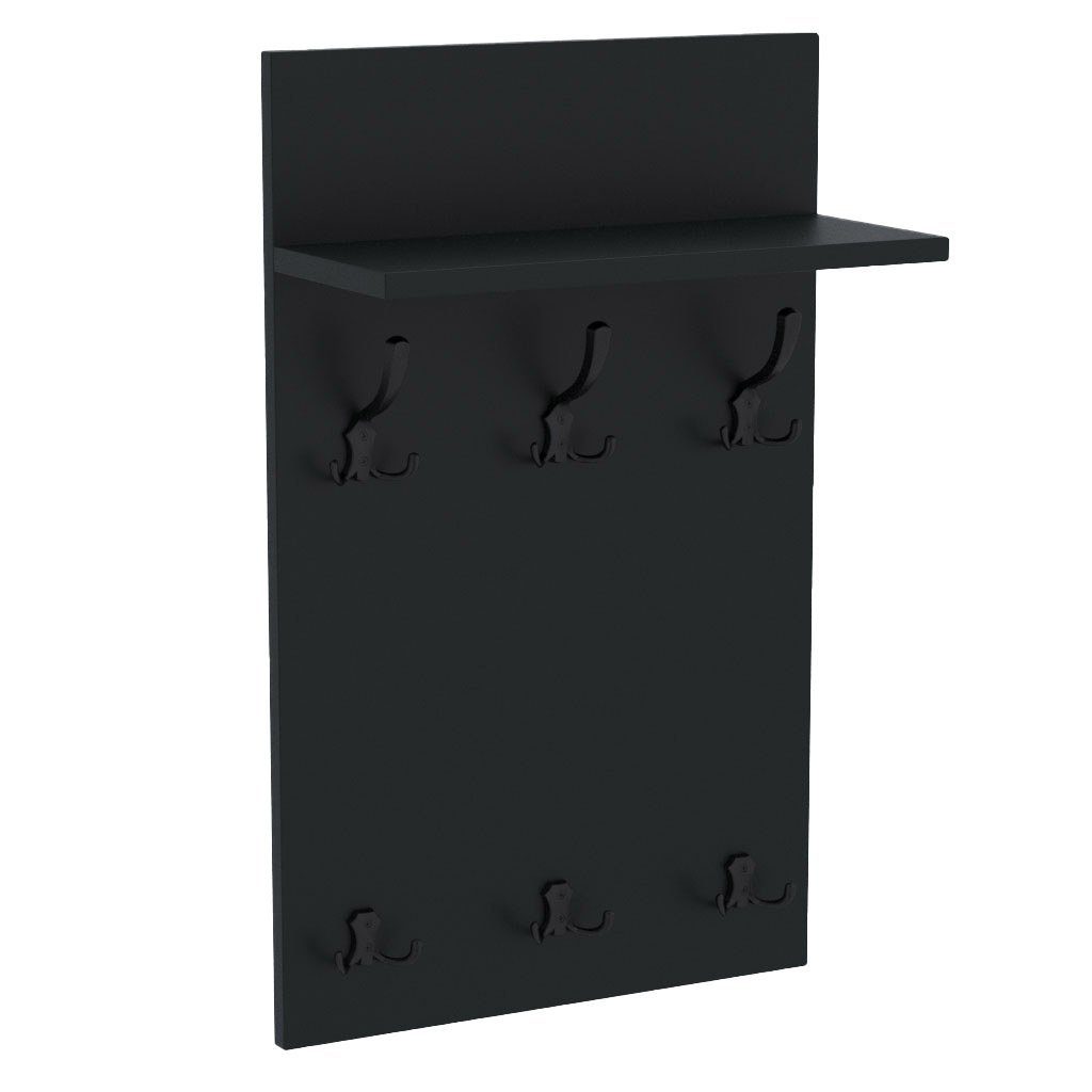 AKKE Garderobenhalter, MIDI Garderobe Schwarze Haken günstig online kaufen