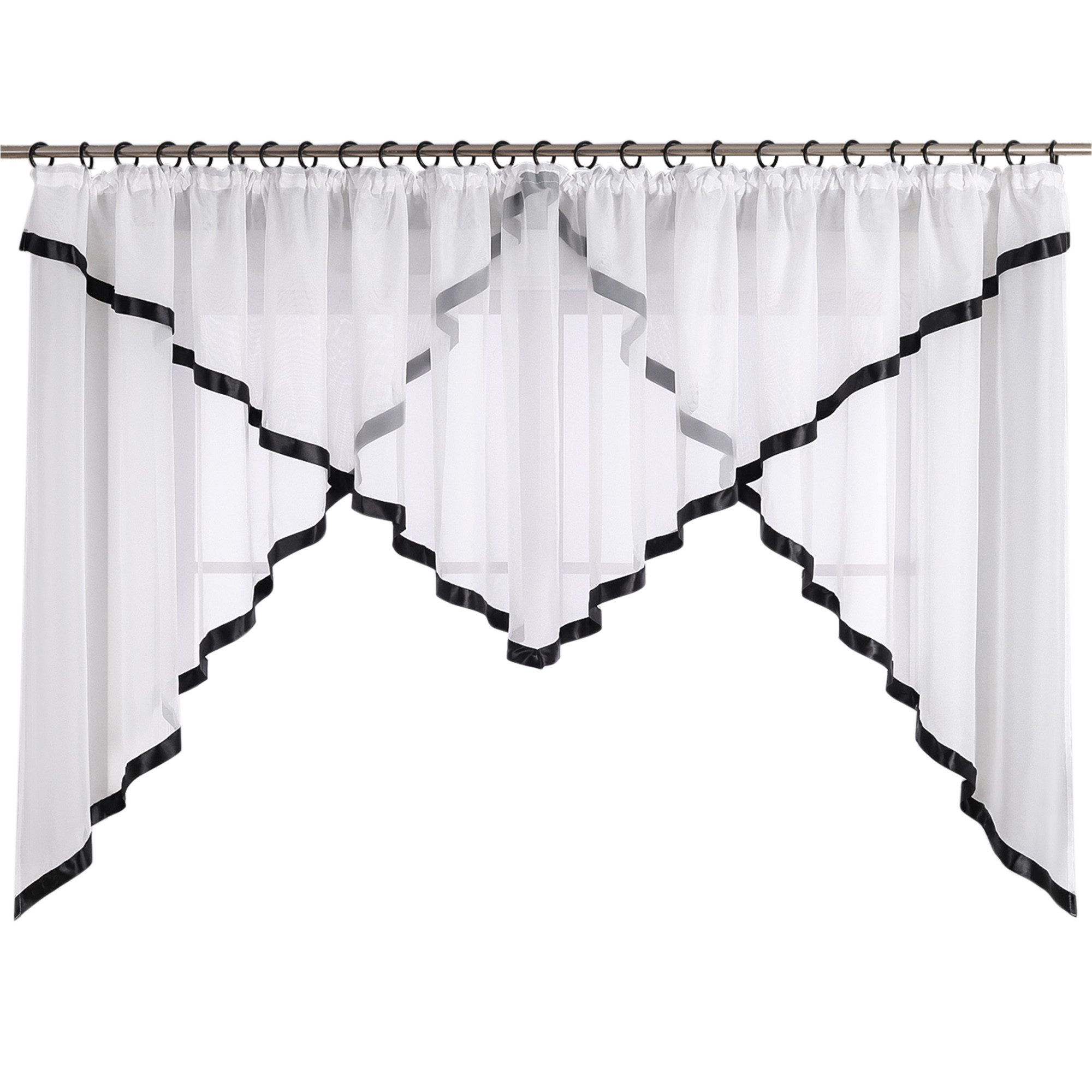 Joyswahl Scheibengardine Claudia (1 St), Kräuselband, transparent, Voile mi günstig online kaufen