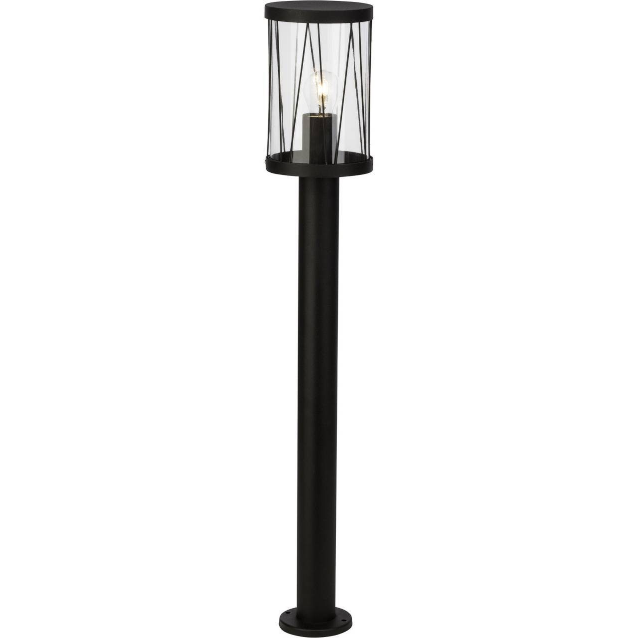 Brilliant Außen-Stehlampe Reed, Lampe Reed Außenstandleuchte schwarz matt 1x A60, E27, 60W, geeignet | Pollerleuchten