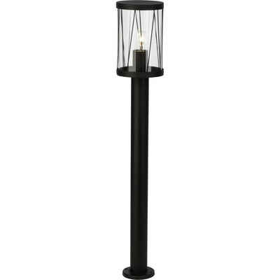 Brilliant Außen-Stehlampe Reed, Lampe Reed Außenstandleuchte schwarz matt 1x A60, E27, 60W, geeignet