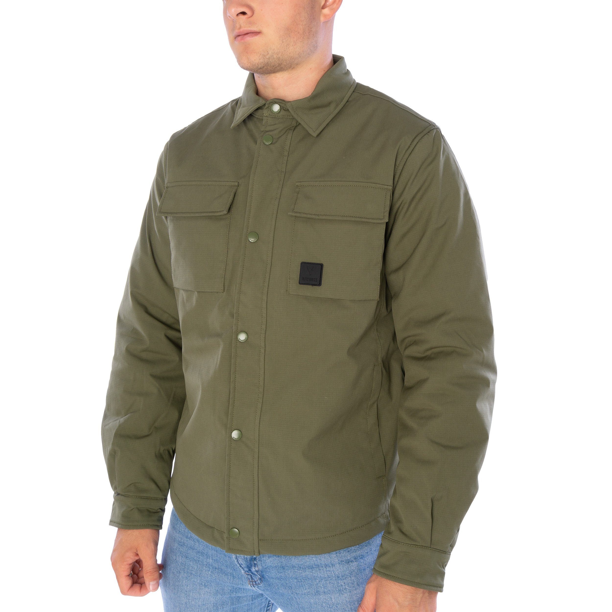Vintage Industries Outdoorjacke Jacke Vintage Wyatt Shirt-Jacket, G XL, F taupe