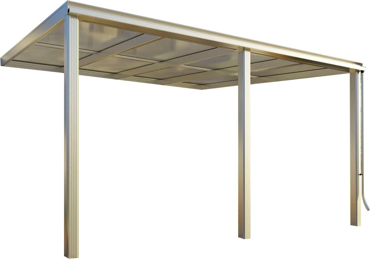 Beckmann Terrassendach Exklusiv Gr. 10, BxT: 407x371,3 cm, Bedachung Doppelstegplatten