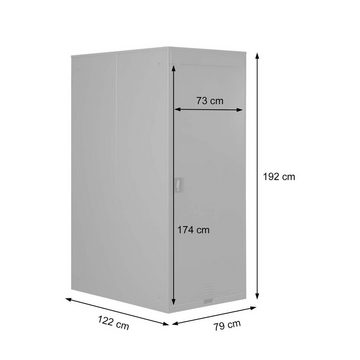 MCW Fahrradbox MCW-H66 (1 St), Abschließbar, Wind/Wetter geschützt, Belastbarkeit der Aufhängung:30kg