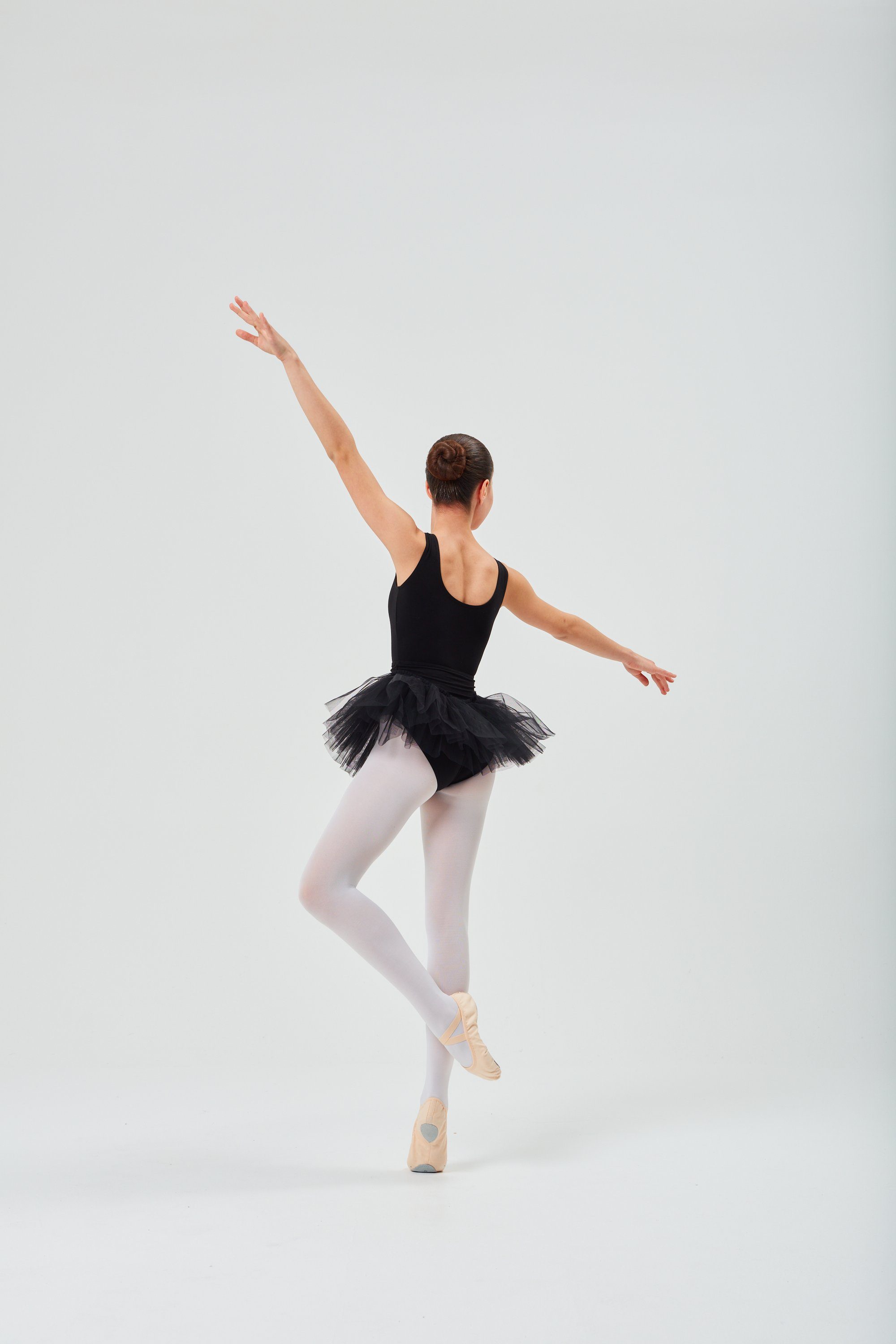 Ballettrock aus Pia Bund Tüll aus mit tanzmuster Ballett Tüllrock Tutu schwarz Baumwolle Tuturock